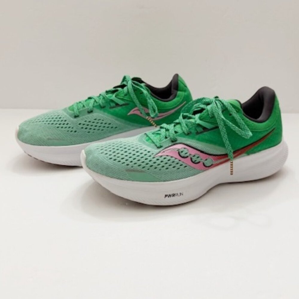 Saucony Ride 16 Running Shoes Sprig/Peony Women's Sneakers 8.5